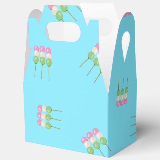 Anime Blue Pastel Dango Favoriete Box Bedankdoosjes (Open)