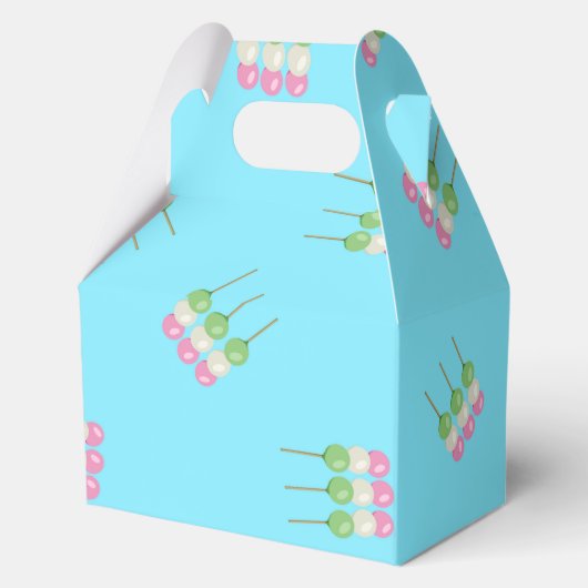 Anime Blue Pastel Dango Favoriete Box Bedankdoosjes (Achterkant)