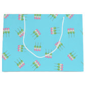 Anime Blue Pastel Dango Gift Bag Groot Cadeauzakje (Voorkant)