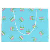 Anime Blue Pastel Dango Gift Bag Groot Cadeauzakje (Achterkant)