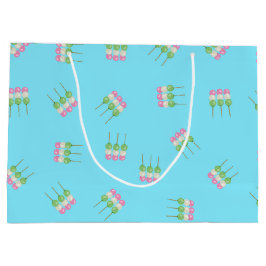 Anime Blue Pastel Dango Gift Bag Groot Cadeauzakje