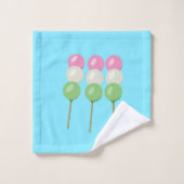 Anime Blue Pastel Dango Handdoek (Wasdoekje)