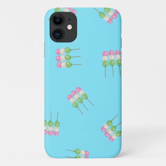Anime Blue Pastel Dango iPhone / iPad case (Achterkant)