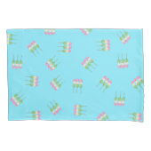 Anime Blue Pastel Dango Kussensloop (Voorkant)
