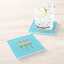 Anime Blue Pastel Dango Onderzetter