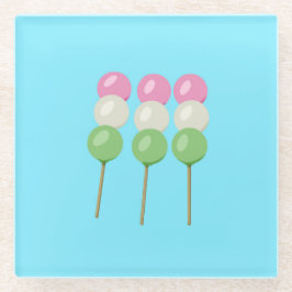 Anime Blue Pastel Dango Onderzetter