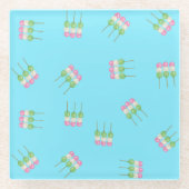 Anime Blue Pastel Dango Onderzetter (Voorkant)