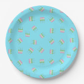 Anime Blue Pastel Dango Paper Bord (Voorkant)