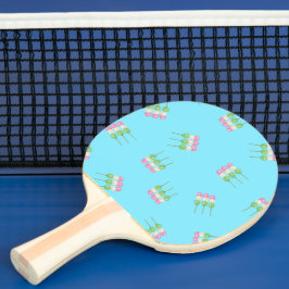 Anime Blue Pastel Dango Ping Pong Paddle Tafeltennisbatje