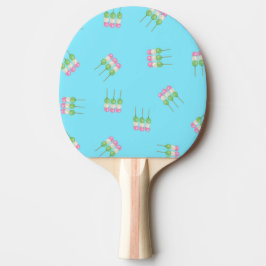 Anime Blue Pastel Dango Ping Pong Paddle Tafeltennisbatje