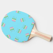 Anime Blue Pastel Dango Ping Pong Paddle Tafeltennisbatje (Zijkant)