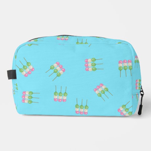 Anime Blue Pastel Dango Print Cut Sew Bag Toilettasje (Voorkant)