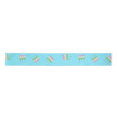 Anime Blue Pastel Dango Ribbon Satijnen Lint (Voorkant)