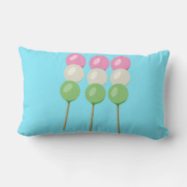 Anime Blue Pastel Dango Sierkussen Kussen