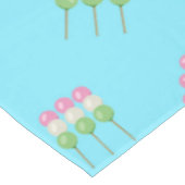 Anime Blue Pastel Dango Tafelkleed (Gekanteld)