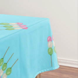 Anime Blue Pastel Dango Tafelkleed