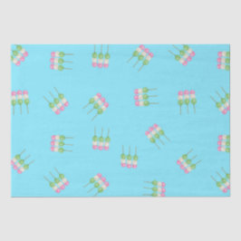 Anime Blue Pastel Dango Tissue Paper Tissuepapier