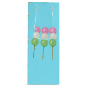 Anime Blue Pastel Dango Wine Gift Bag Wijn Cadeautas (Voorkant)