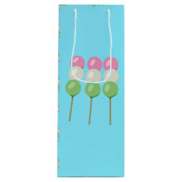 Anime Blue Pastel Dango Wine Gift Bag Wijn Cadeautas