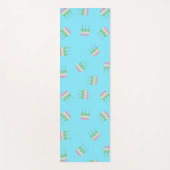 Anime Blue Pastel Dango Yoga Mat (Voorkant)