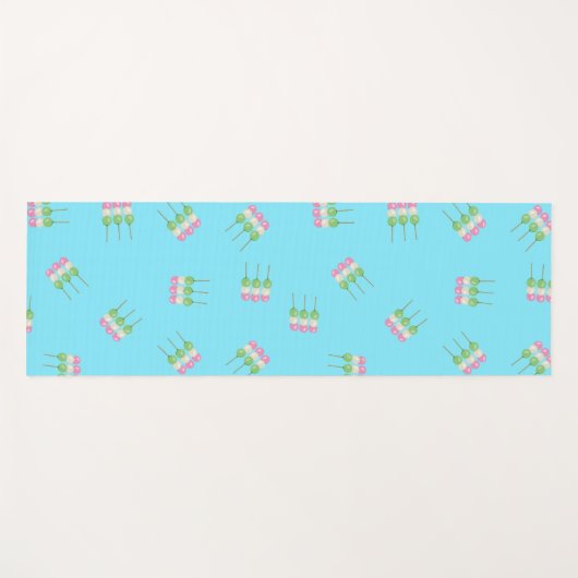 Anime Blue Pastel Dango Yoga Mat (Voorkant (horizontaal))