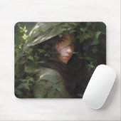 Anime bosmeisje vrouw muismat (Met muis)