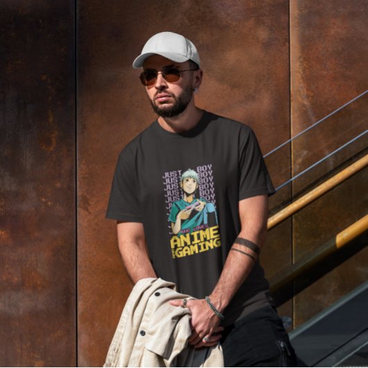 Anime Boy die VideoGames speelt T-shirt