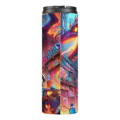 Anime Boy en Dragon in een dystopische wereld Thermosbeker (Achterkant)