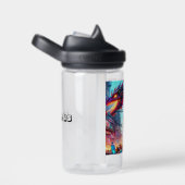 Anime Boy en Dragon in een dystopische wereld Waterfles (Rechts)