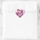 Anime Boy en meisje Valentijnsdag Hart Sticker (Tas)
