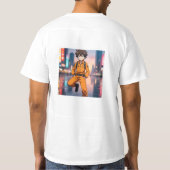 Anime Boy in Orange Outfit Ru T-shirt (Achterkant)