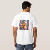 Anime Boy in Orange Outfit Ru T-shirt (Achterkant volledig)