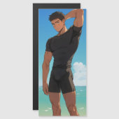 Anime Boy op het strand (Voorkant / Achterkant)