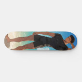 Anime Boy op het strand Persoonlijk Skateboard (Horizontaal)
