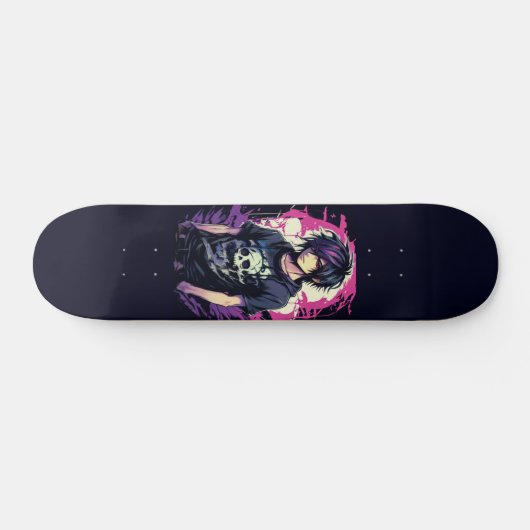 Anime Boy Persoonlijk Skateboard (Horizontaal)
