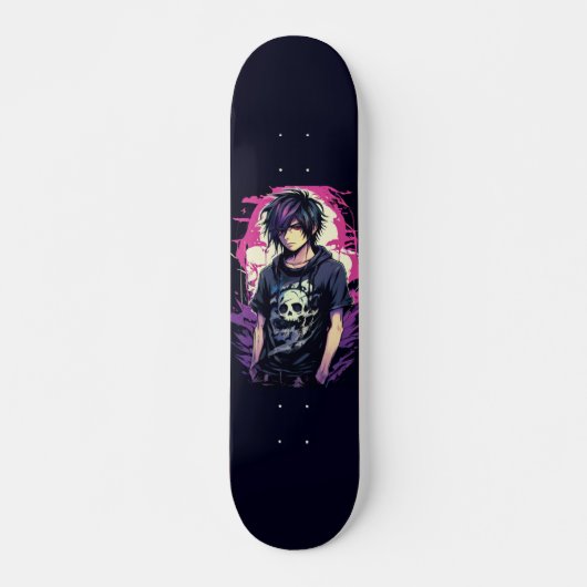 Anime Boy Persoonlijk Skateboard (Voorkant)