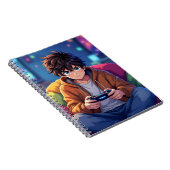 Anime Boy playing Video Game  Notitieboek (Rechterzijde)