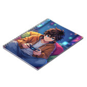 Anime Boy playing Video Game  Notitieboek (Linkerzijde)