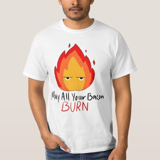 Anime Calcifer schattig T-shirt (Voorkant)