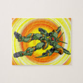 Anime Camo Robot Legpuzzel (Horizontaal)