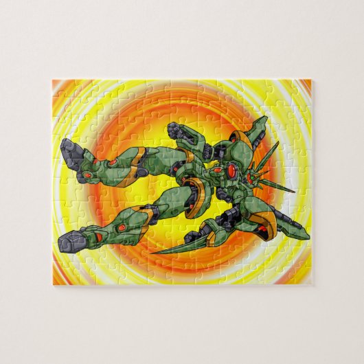 Anime Camo Robot Legpuzzel (Horizontaal)