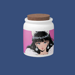 Anime Candy Jar Porseleinen Snoeppot