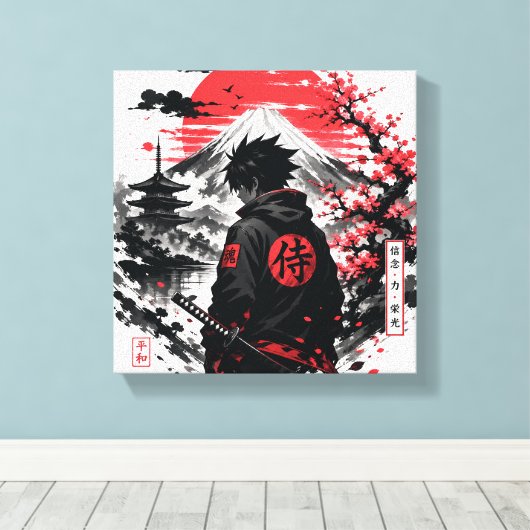 Anime canvas afdruk (Insitu (Houten vloer))