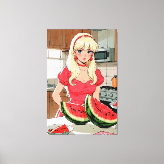 Anime canvas afdruk (Voorkant)