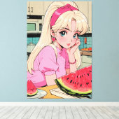 Anime canvas afdruk (Insitu (Houten vloer))