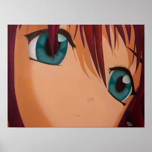 Anime Canvas Ten - Premium versie Poster (Voorkant)