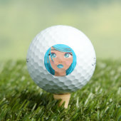 ANIME CARTOON MEISJE GOLFBALLEN (Insitu Shirt)