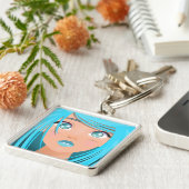 ANIME CARTOON MEISJE SLEUTELHANGER (Zijkant)