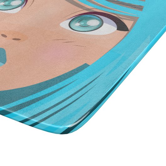 ANIME CARTOON MEISJE SNIJPLANK (Hoek)