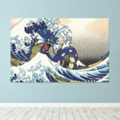 Anime cartoon Premium Wrapped Canvas (gloss) Afdruk (Insitu (Houten vloer))